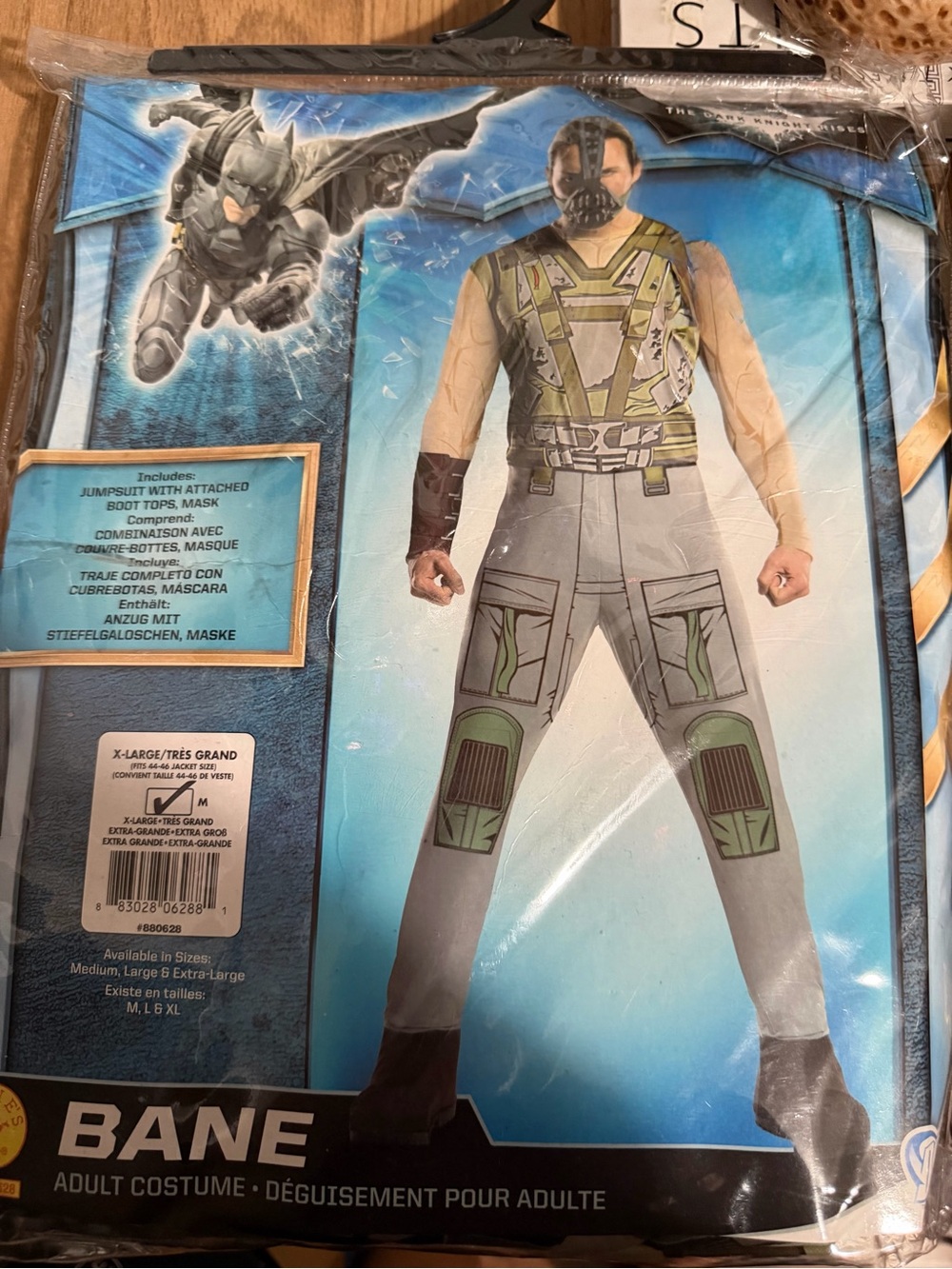 Bane Adult Superhero Costume - Gray and Green
